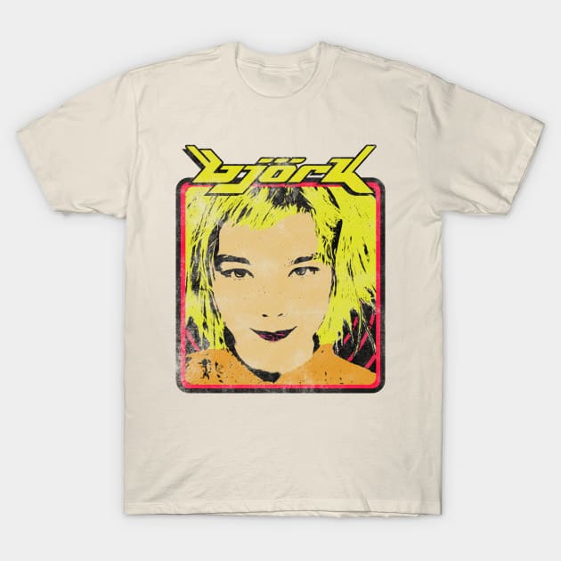 Bjork post punk comic art T-Shirt by Innboy